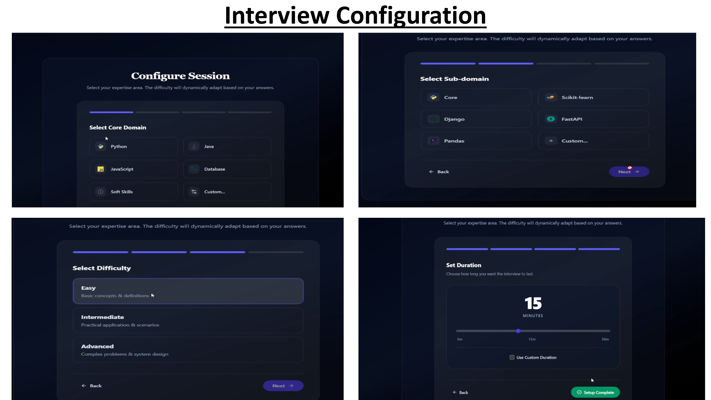 AI Mock Interview — Screenshot 2